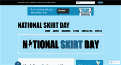 Desktop Screenshot of nationalskirtday.com