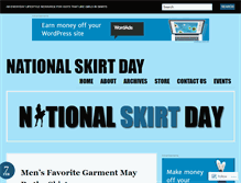 Tablet Screenshot of nationalskirtday.com